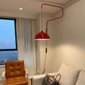 Applique murale rouge à bras articulé, blanc chaud ou froid