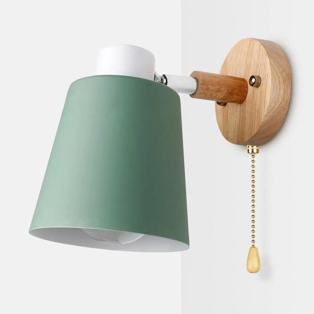 Applique murale scandinave, blanc, noir, vert ou jaune, vert