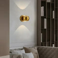Applique murale lumière haut et bas, cinq coloris, doré