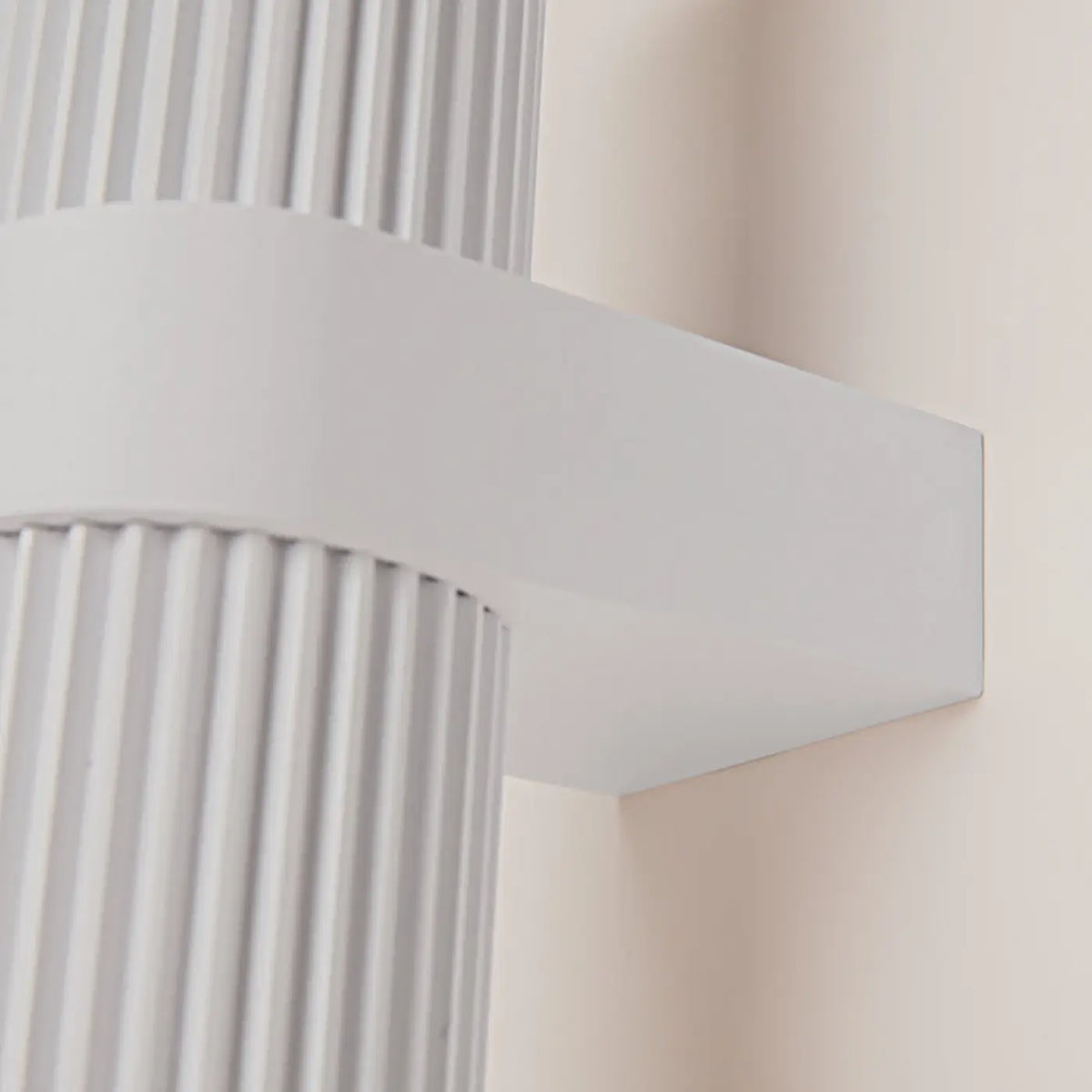 Applique murale cylindre strié en métal, deux culots GU10