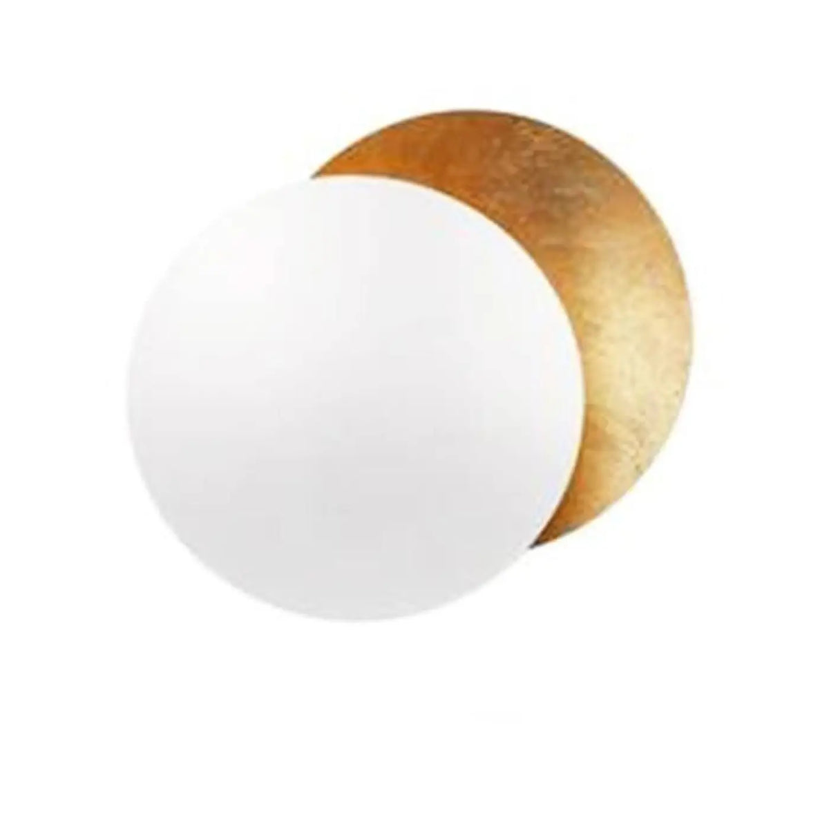 Applique murale éclipse, noir, blanc, doré ou rose doré, blanc