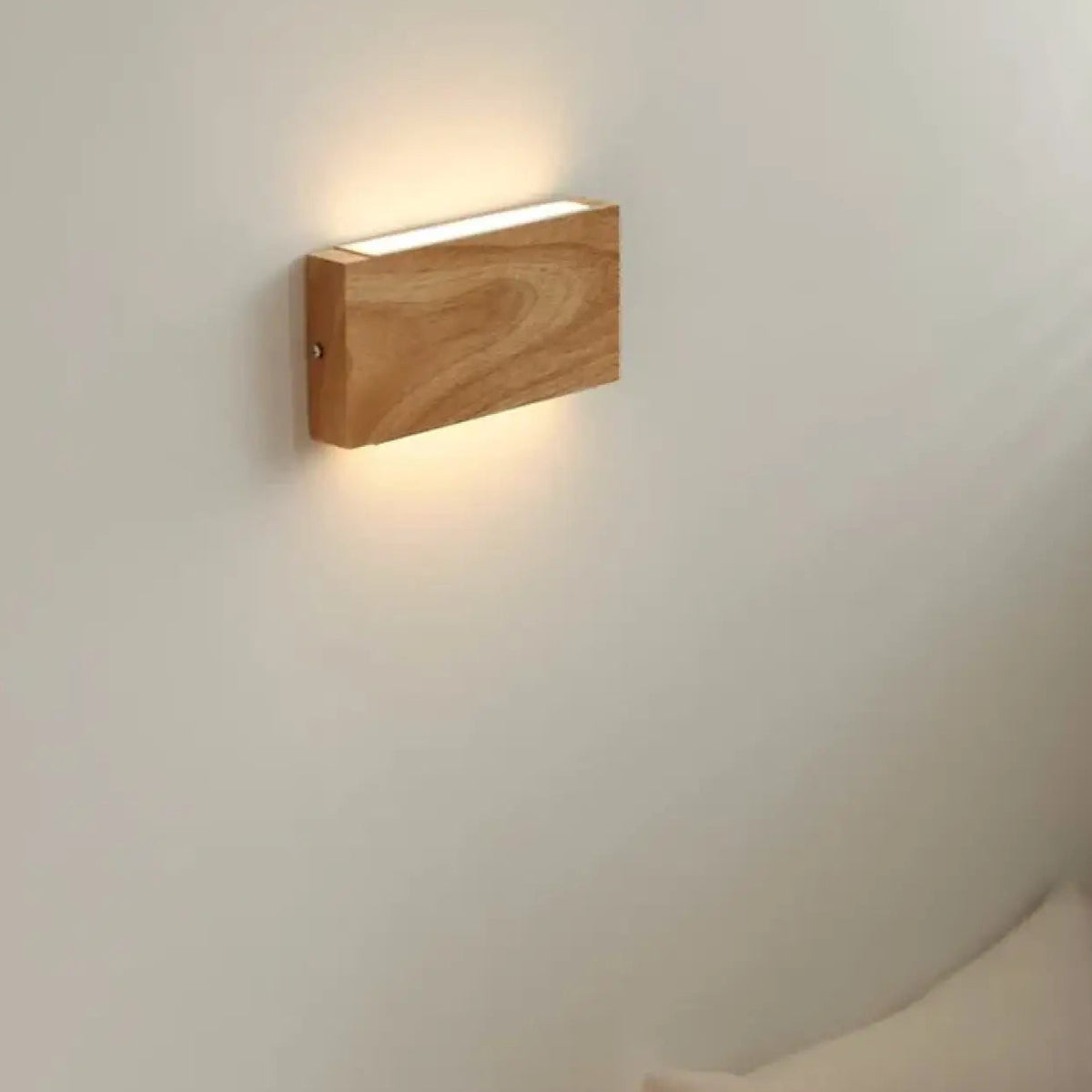Applique murale rectangulaire en bois
