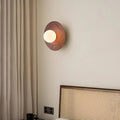 Applique murale aspect bois, marron ou beige, deux tailles, marron