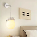 Applique murale ours pour chambre d'enfant, boule lumineuse