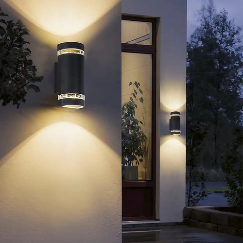 Applique extérieure LED cylindre, simple ou double