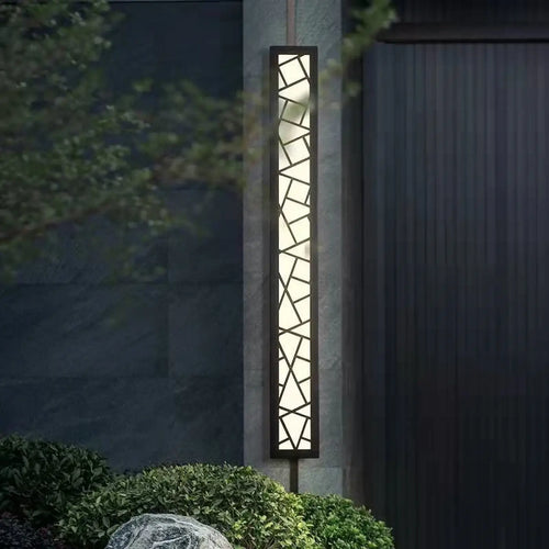 Applique extérieure géométrique, quatre tailles et lumière réglable