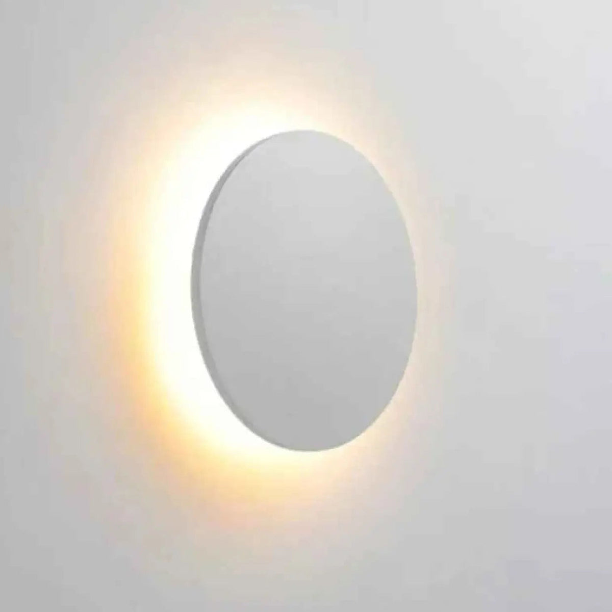 Applique murale extérieure LED ronde, noire ou blanche, blanc