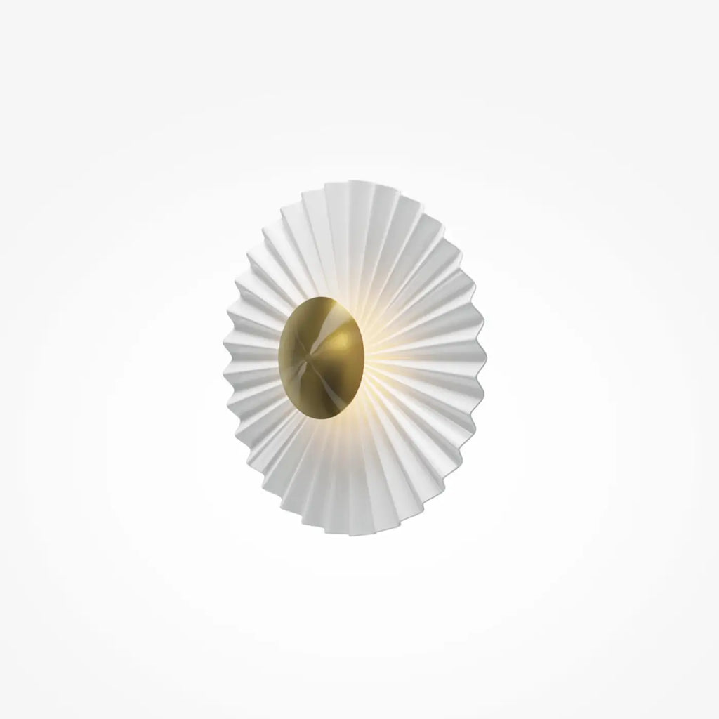 Applique murale LED fleur en métal et laiton, 30 cm