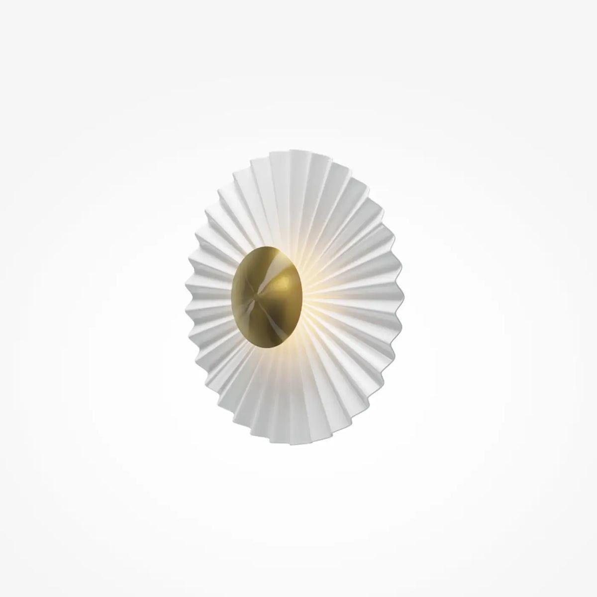 Applique murale LED fleur en métal et laiton, 30 cm