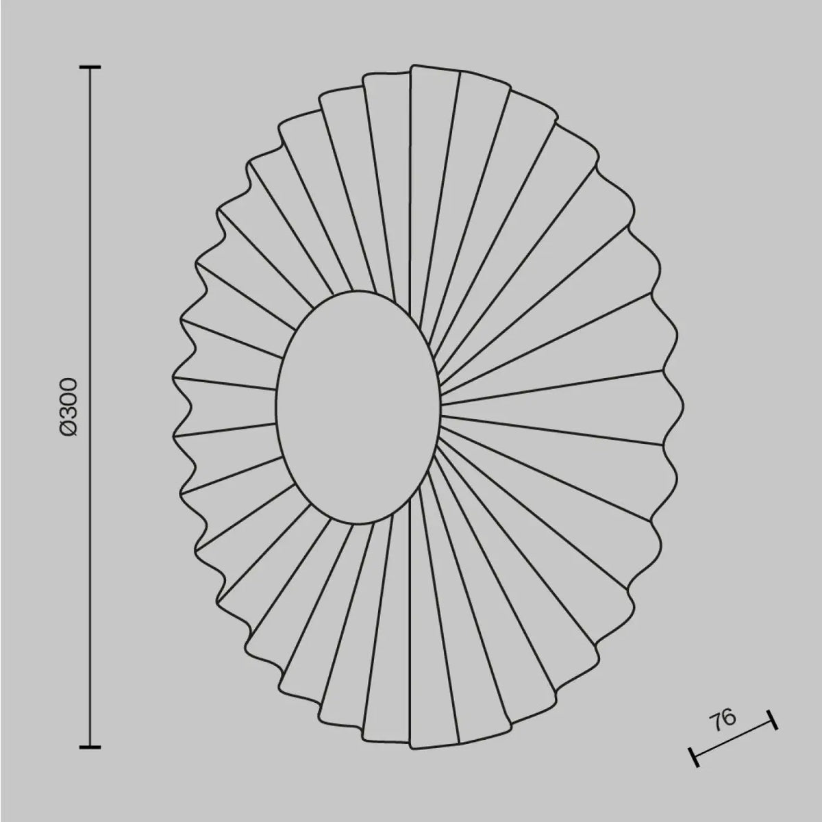Applique murale LED fleur en métal et laiton, 30 cm