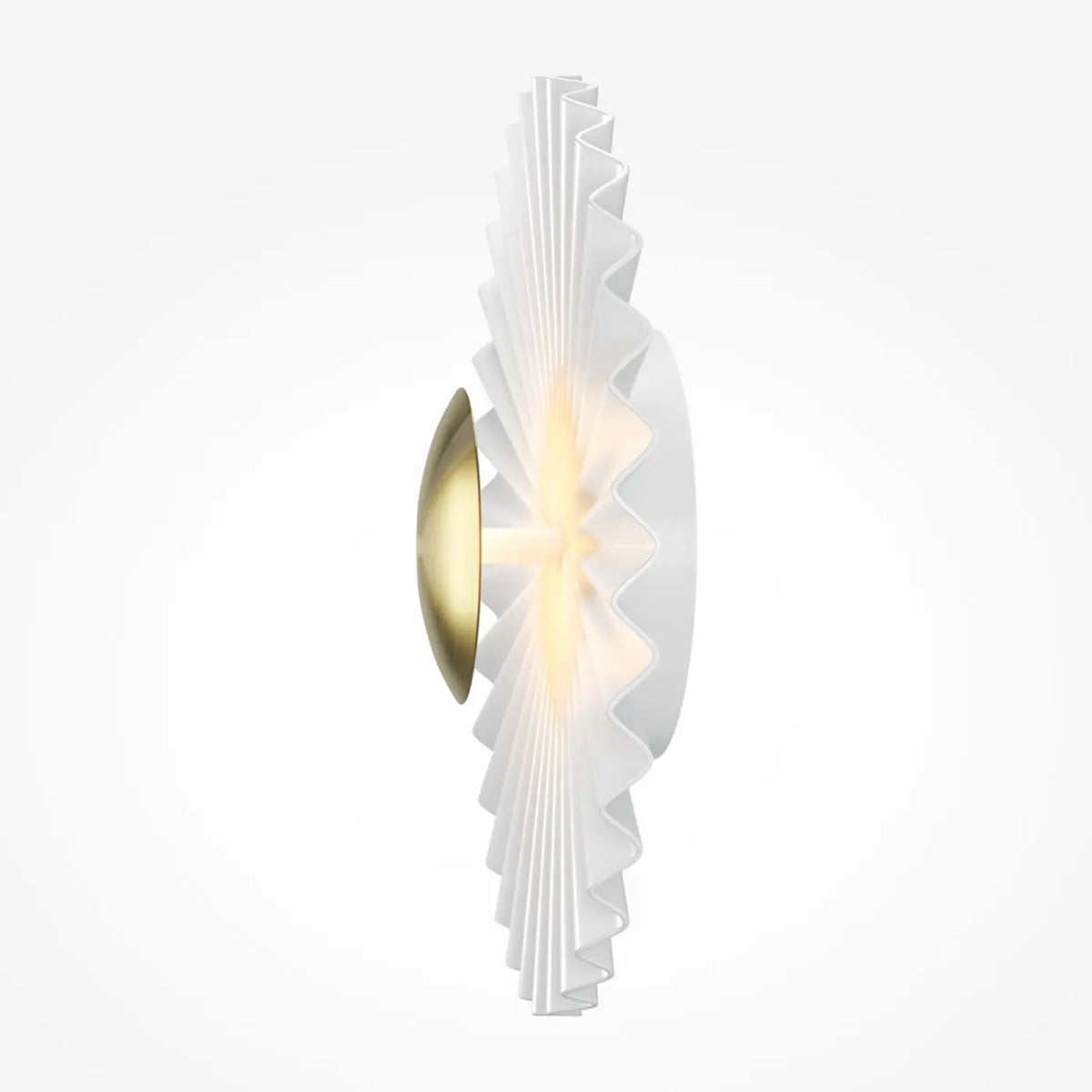 Applique murale LED fleur en métal et laiton, 30 cm