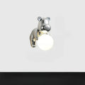 Applique murale ours avec sphère lumineuse, quatre modèles