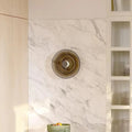 Applique murale ronde gris ambré, style néo-rétro