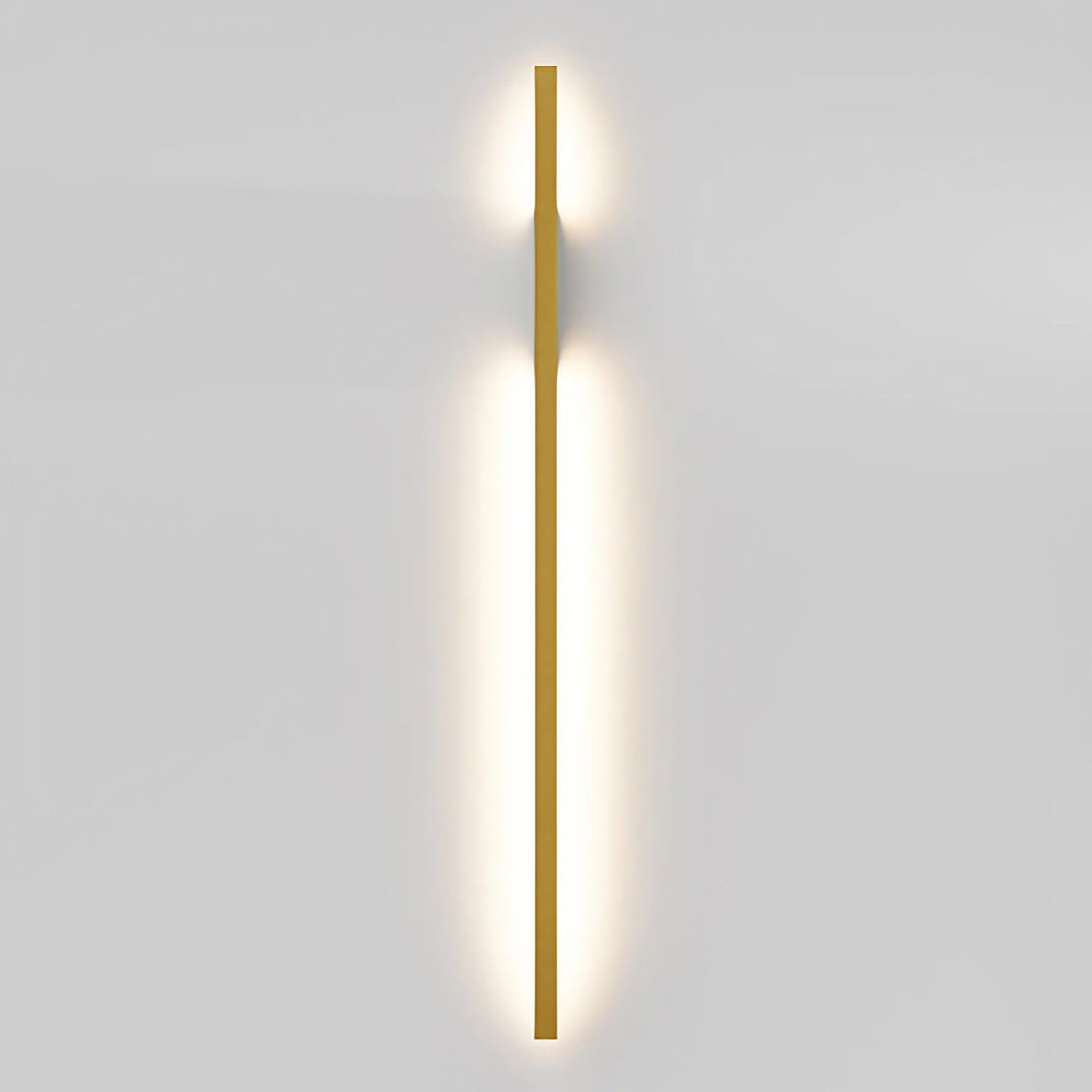 Applique murale LED barre verticale asymétrique, 86 cm, doré
