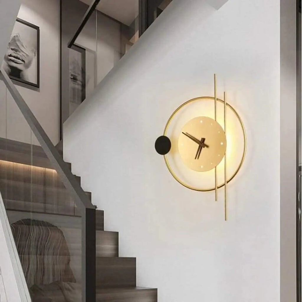 Applique murale horloge, lumière et heure, quatre modèles