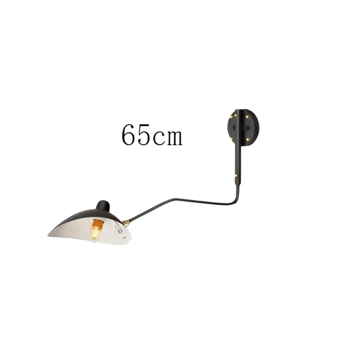 Applique murale industrielle orientable, noir mat, S, M ou L