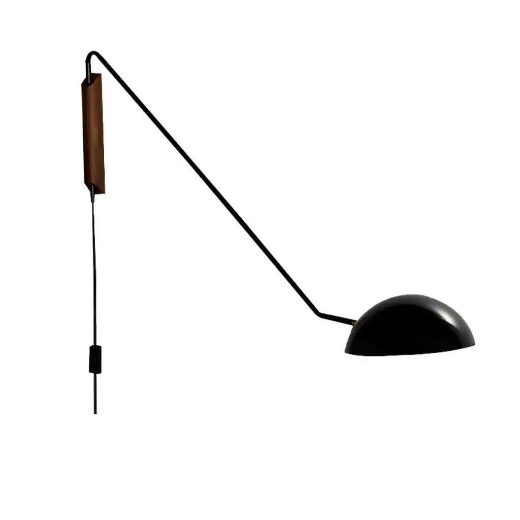 Applique murale industrielle orientable, noir mat, S, M ou L