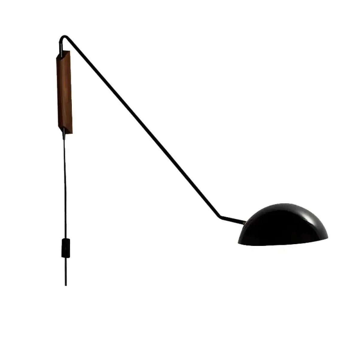 Applique murale industrielle orientable, noir mat, S, M ou L
