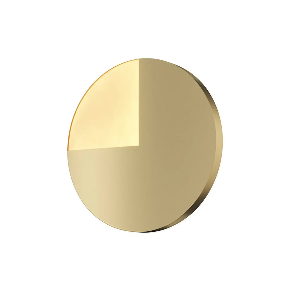 Applique murale LED disque doré, quatre tailles de 18 à 44 cm