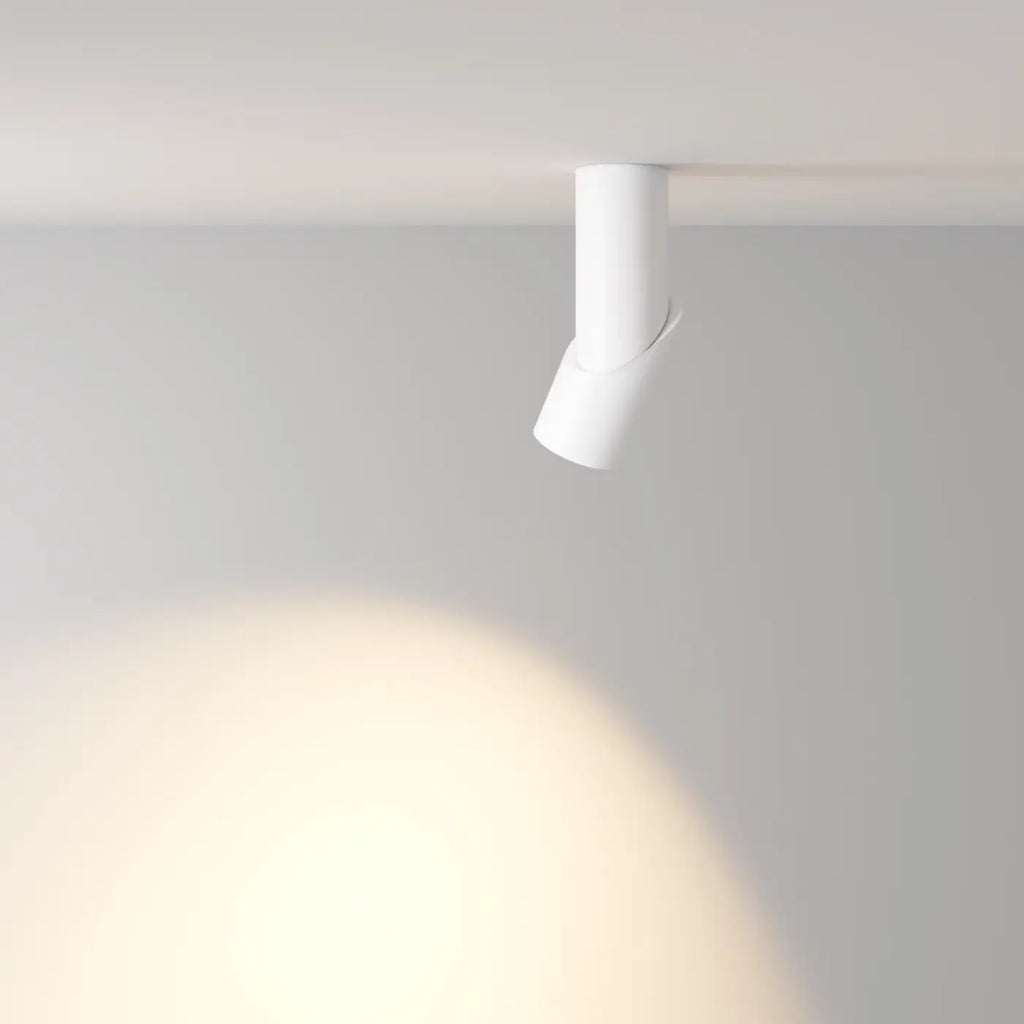 Applique murale LED en acier plié, noir ou blanc, 22 cm