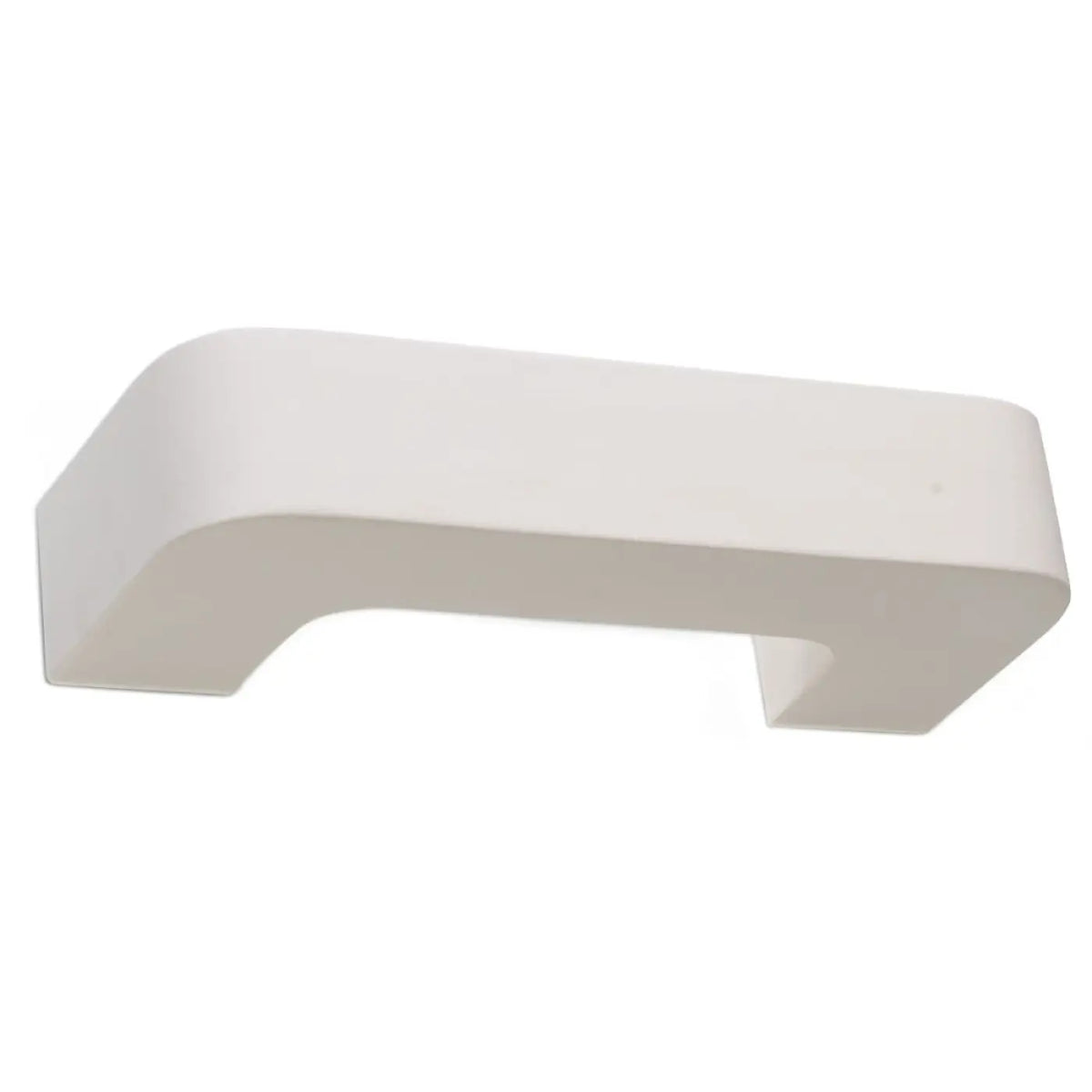 Applique murale arc en céramique blanche mate, 36 cm, ampoule E27