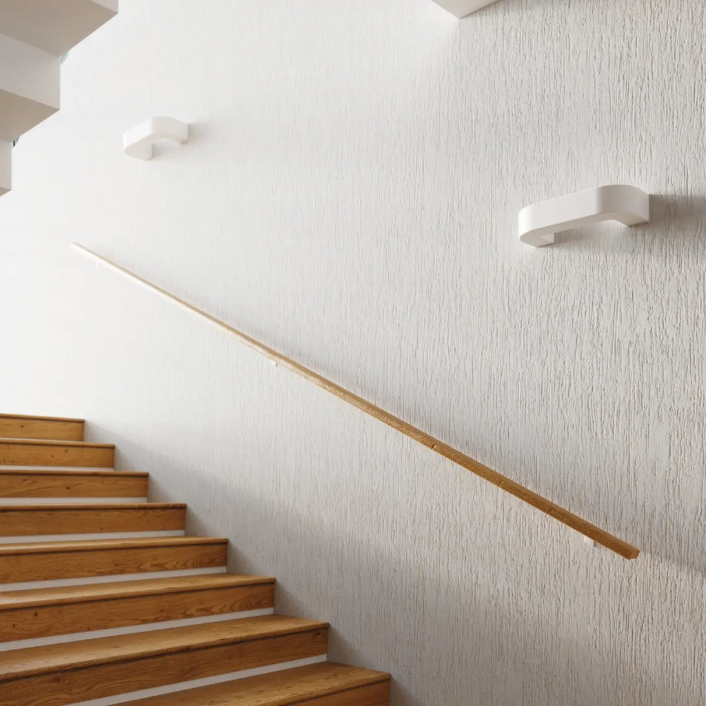 Applique murale arc en céramique blanche mate, 36 cm, ampoule E27