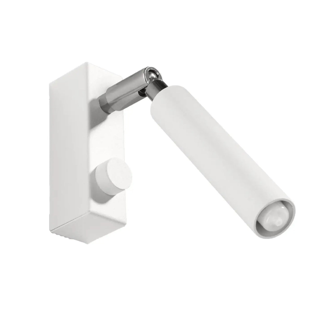 Liseuse murale blanche à tige orientable, platine de 3 cm, G9