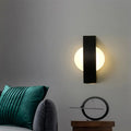 Applique murale LED pour chambre, noire ou blanche, noir