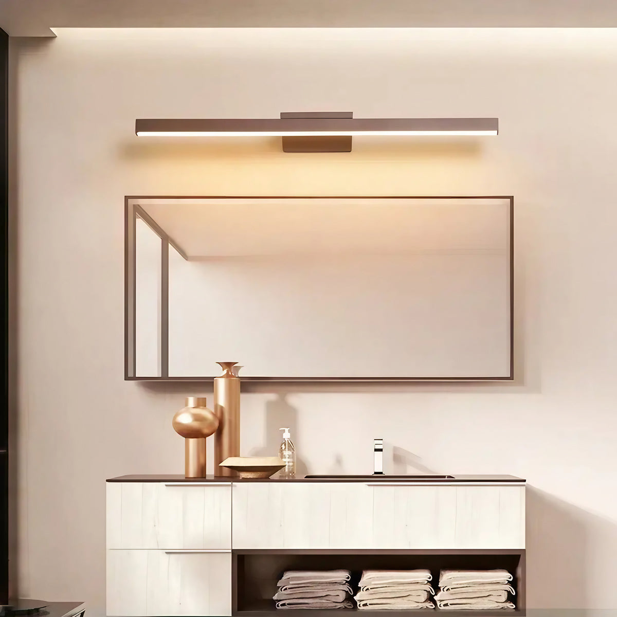 Applique murale LED marron chocolat, deux modèles