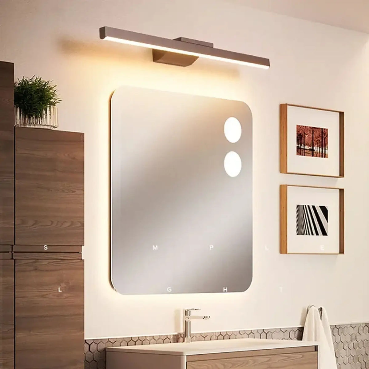 Applique murale LED marron chocolat, deux modèles