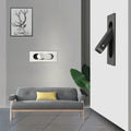 Applique murale LED pliable et discrète pour couloir, noir