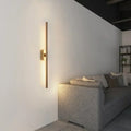 Applique murale LED épurée, dorée ou noire, trois tailles, doré