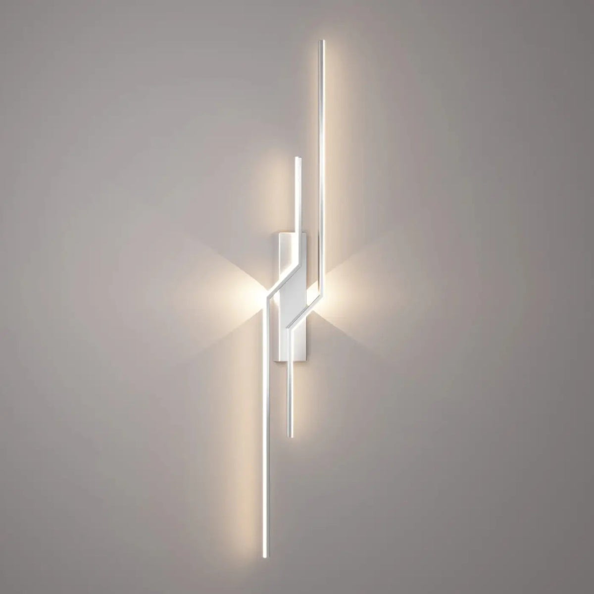Applique murale LED graphique, noir ou blanc, trois modèles, blanc