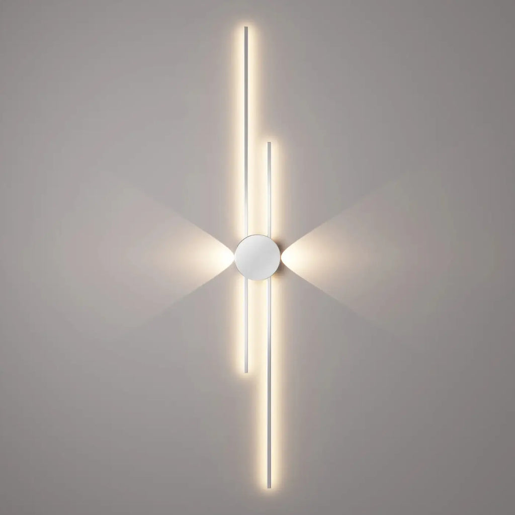 Applique murale LED graphique, noir ou blanc, trois modèles