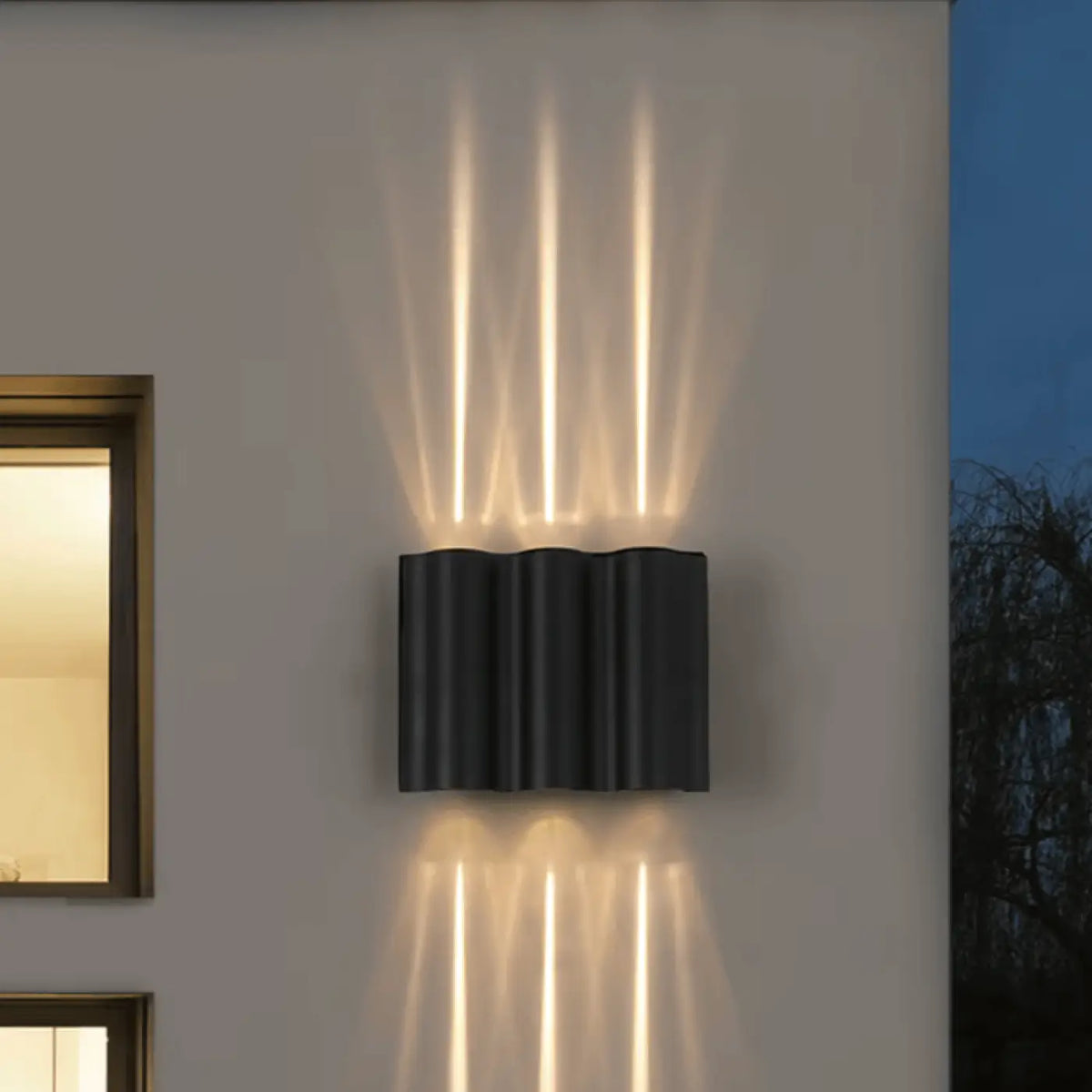 Applique murale LED aux courbes ondulées, blanc chaud ou froid