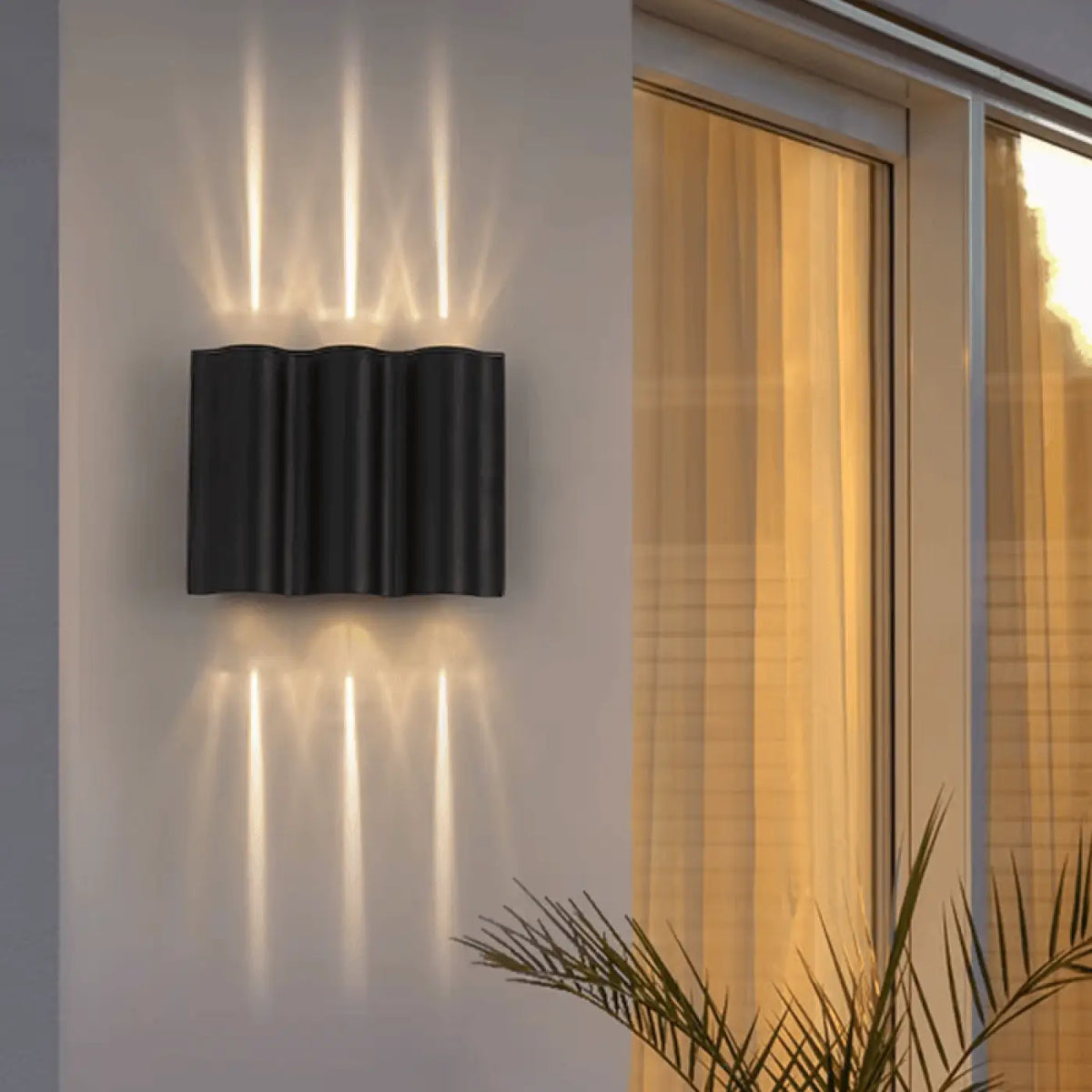 Applique murale LED aux courbes ondulées, blanc chaud ou froid