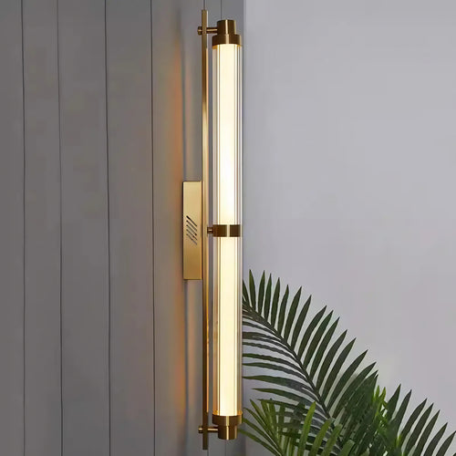 Applique LED pour couloir et escalier, dorée ou noire, doré