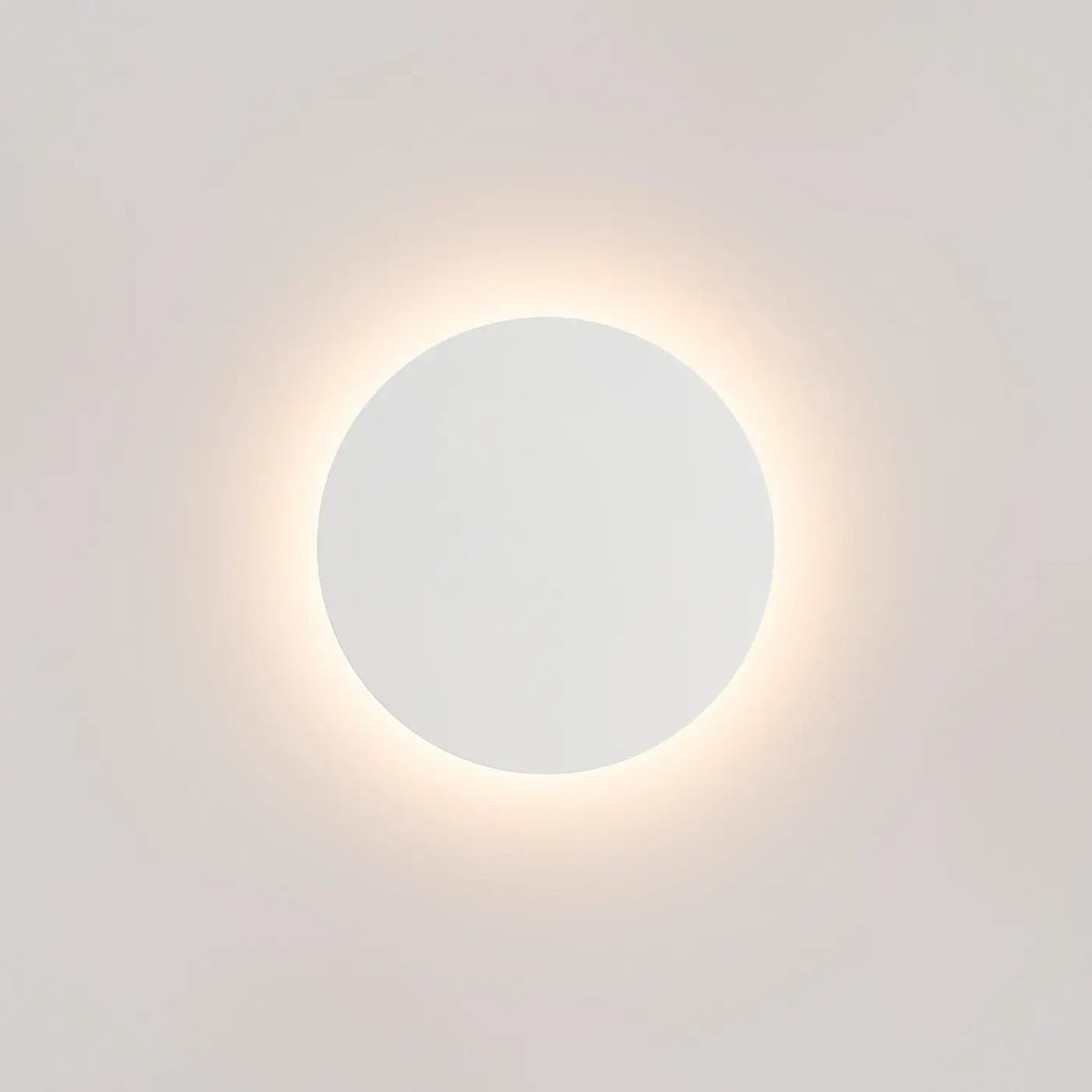 Applique murale disque en acier à halo LED, 30 cm, 20 W