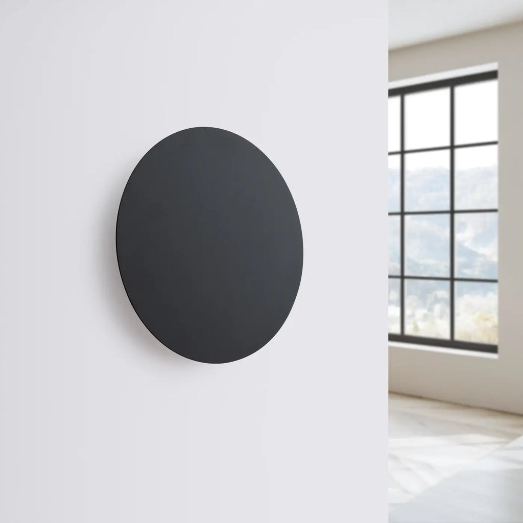 Applique murale disque en acier à halo LED, 30 cm, 20 W