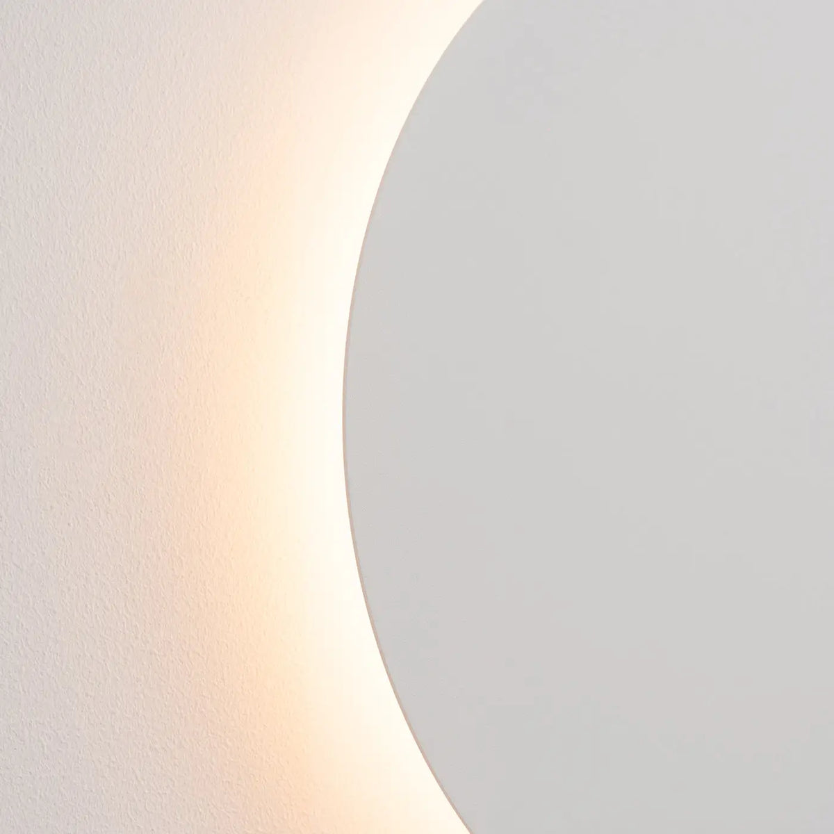 Applique murale disque en acier à halo LED, 30 cm, 20 W