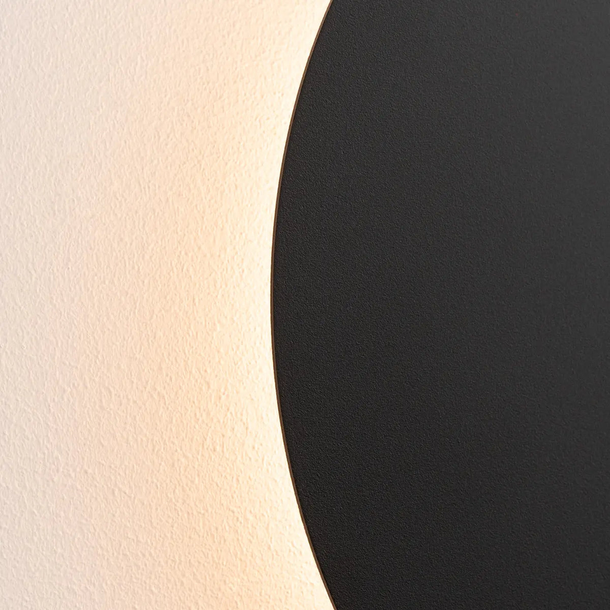 Applique murale disque en acier à halo LED, 30 cm, 20 W