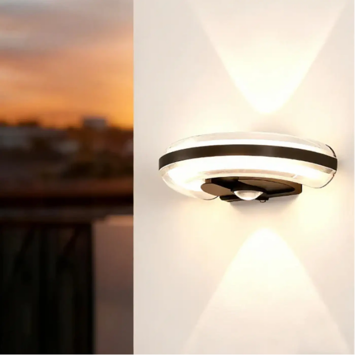 Applique murale LED épurée à détecteur de mouvement