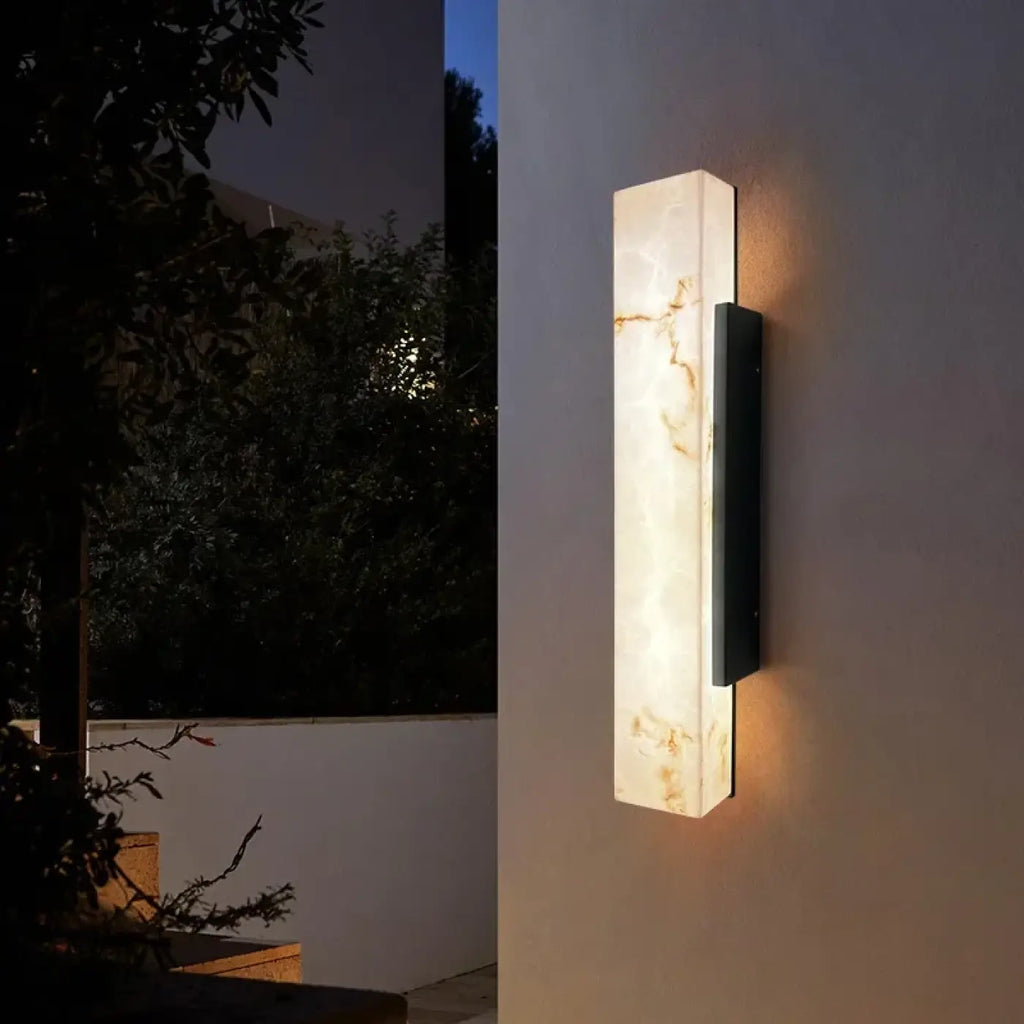 Applique extérieure LED effet marbre, trois tailles