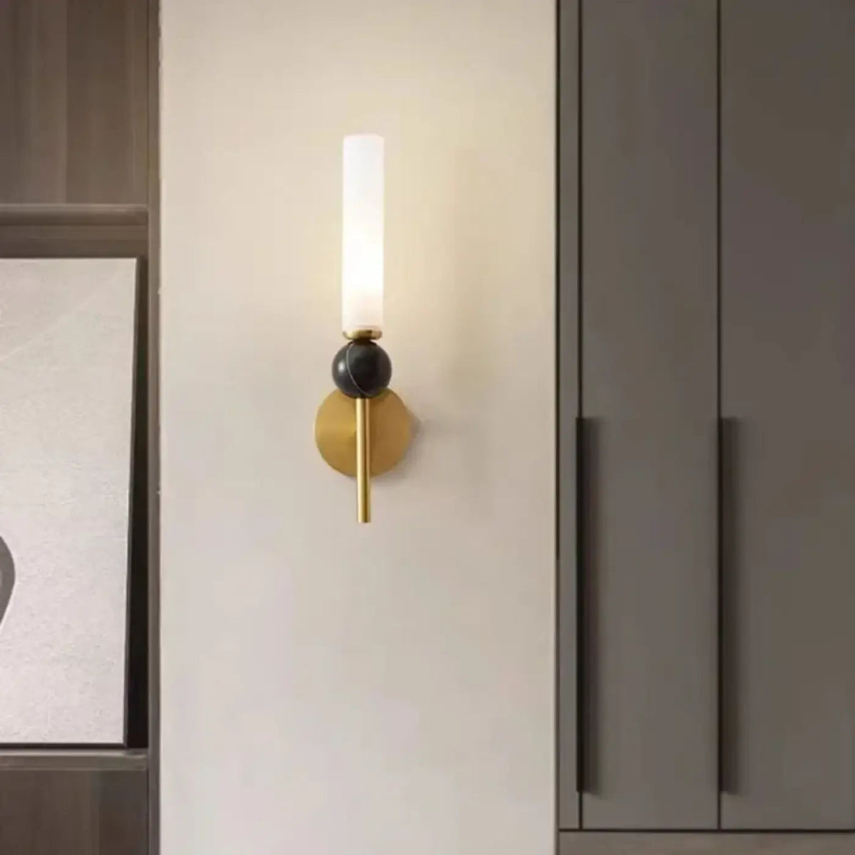 Applique murale chandelier LED G9, noire ou dorée, doré