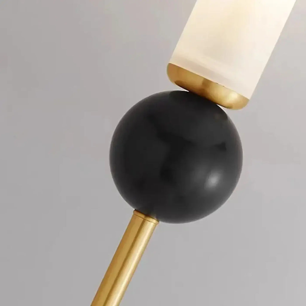 Applique murale chandelier LED G9, noire ou dorée