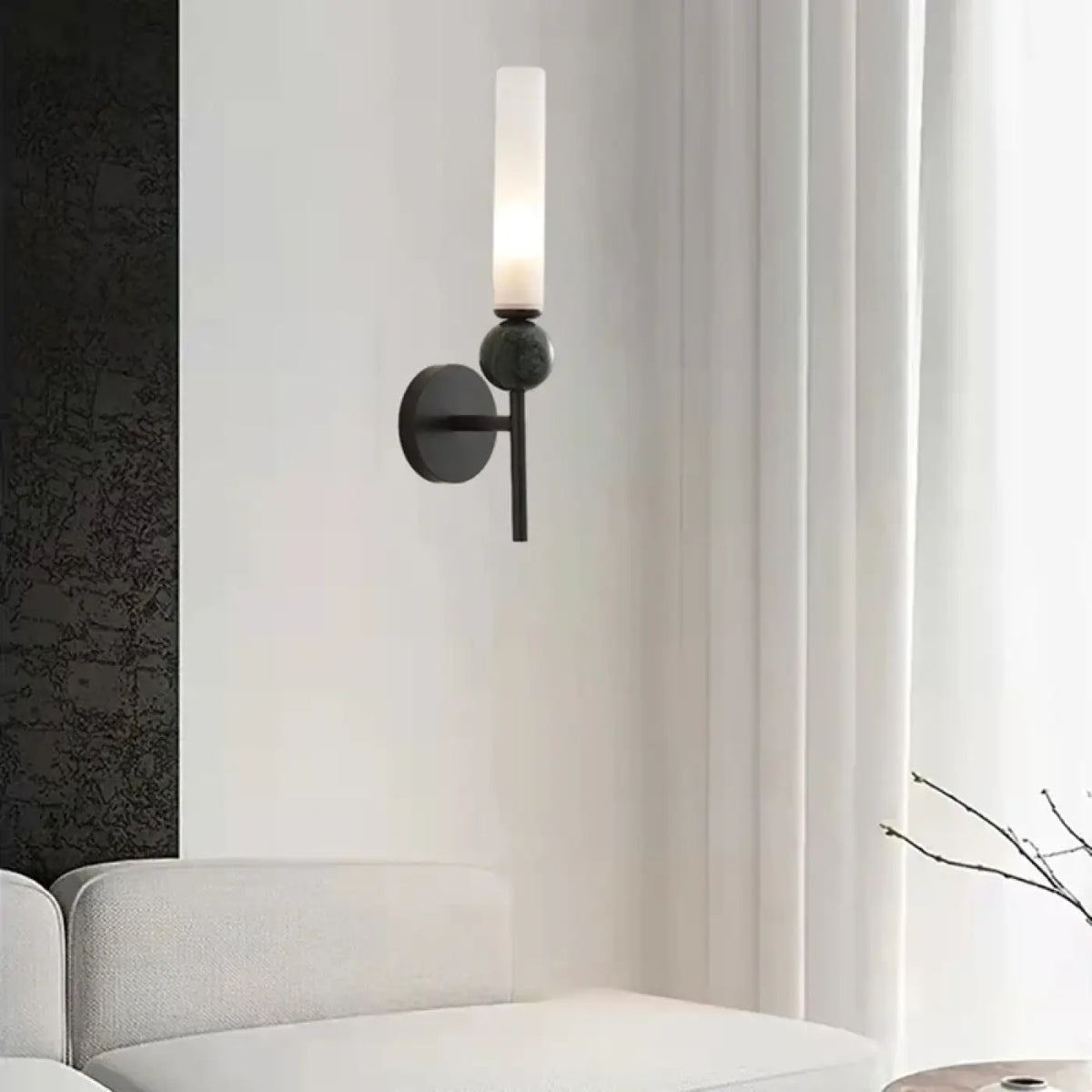 Applique murale chandelier LED G9, noire ou dorée, noir