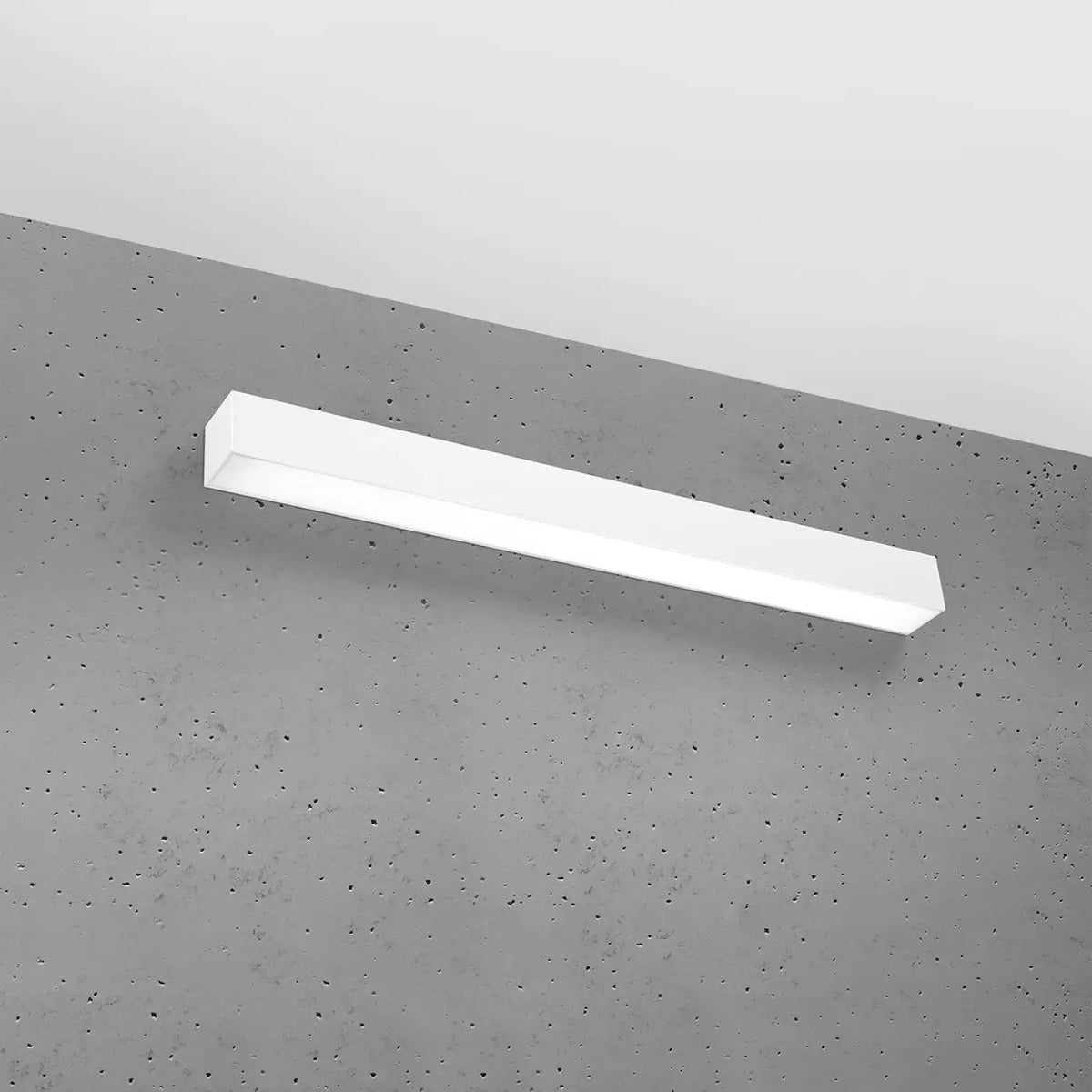 Applique réglette LED en aluminium carré, éclairage vers le bas