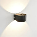 Applique murale LED cylindre minimaliste, noir ou blanc, noir