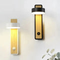 Applique murale LED en bois clair, blanche ou noire, blanc