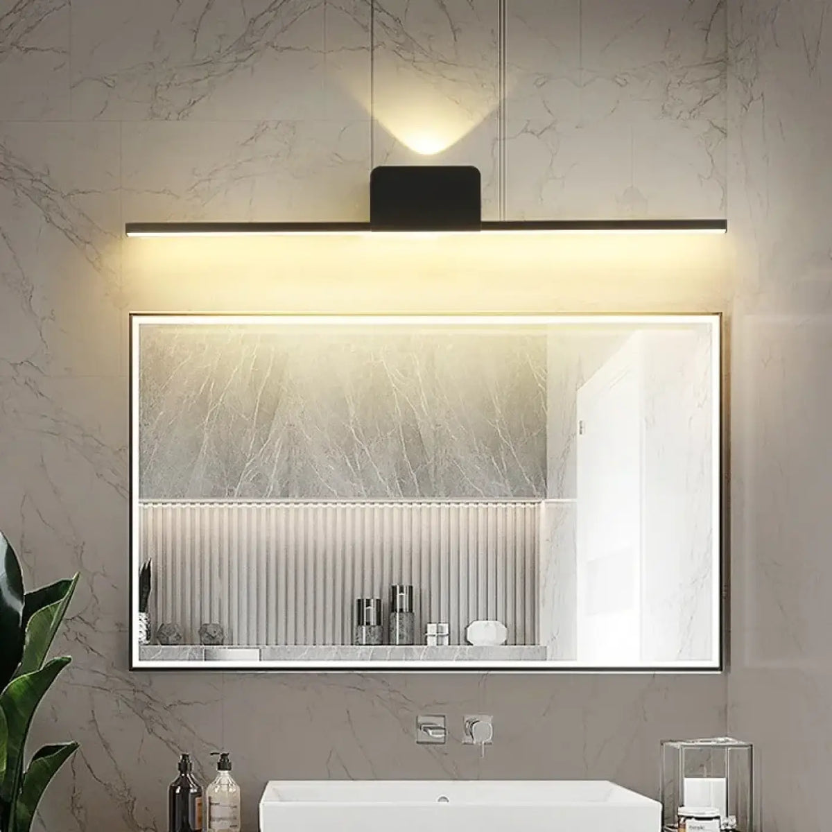 Applique LED barre lumineuse pour miroir, tailles S ou M